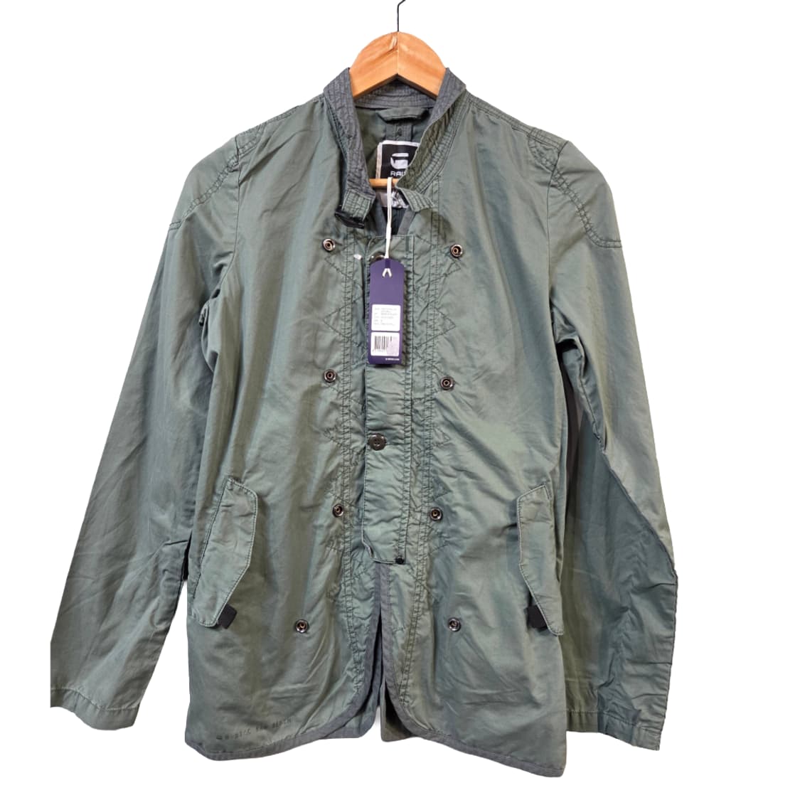 G-Star RAW 퀼팅 조끼 그린 셔츠 레이어드(S) 상품이미지3