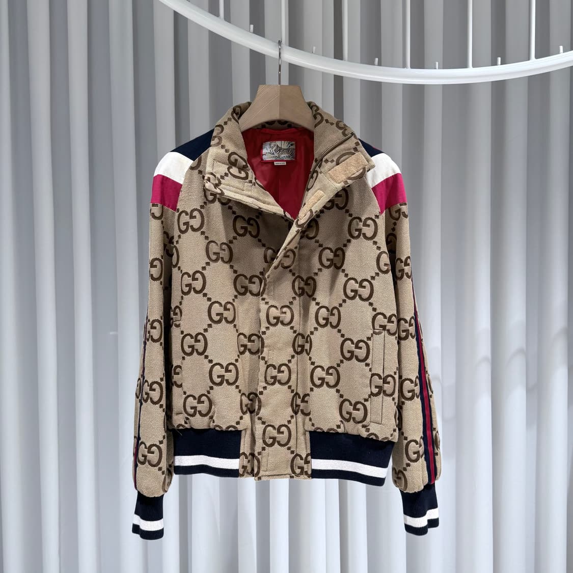 48 / 구찌 GG 점보 베이지 집업 자켓 상품이미지1