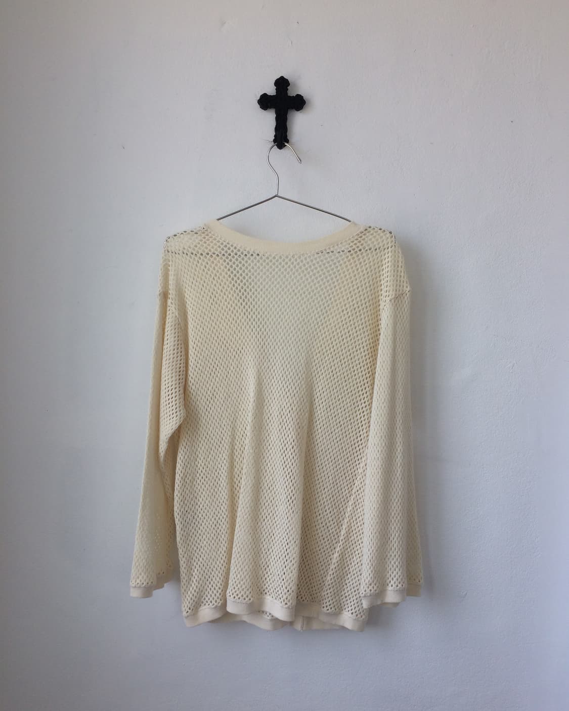 Tied punching knit cardigan 상품이미지3