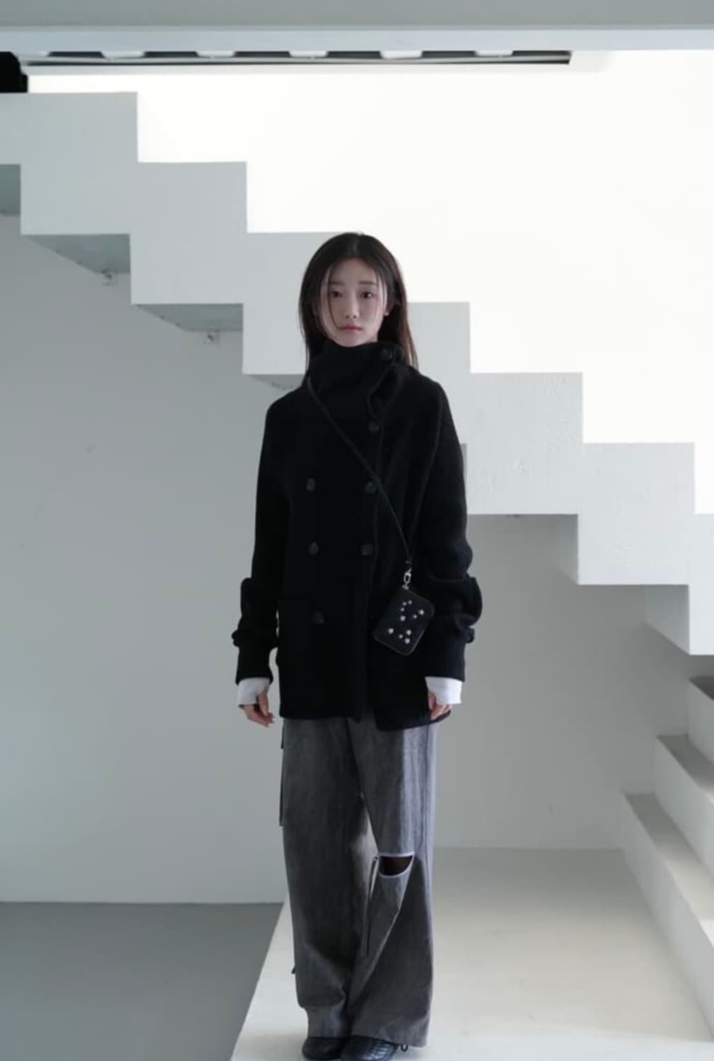 인앤양인하모니 Double button Cardigan 상품이미지1