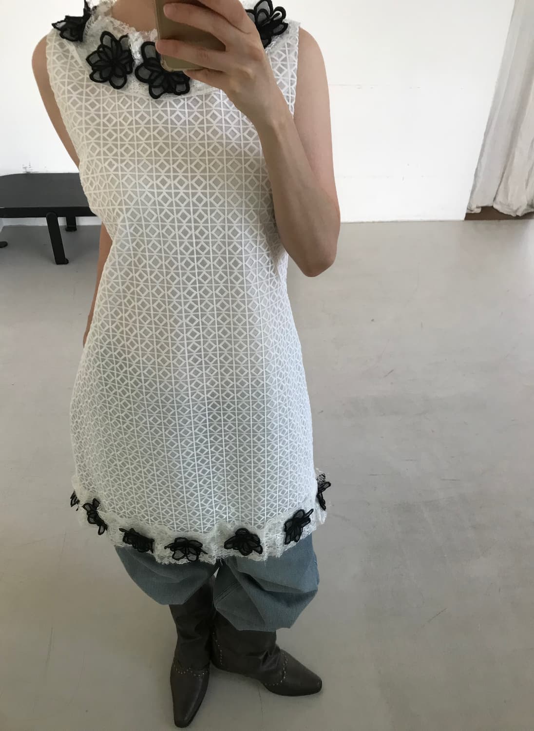 vintage flower pattern one-piece 상품이미지1