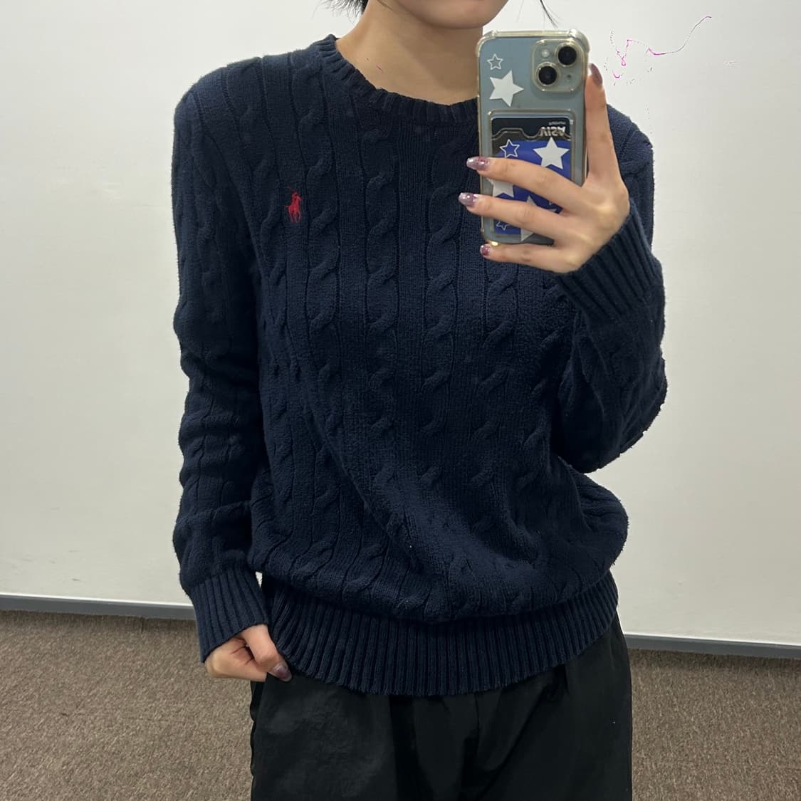 Polo 폴로 레드포니 네이비 케이블니트  상품이미지2