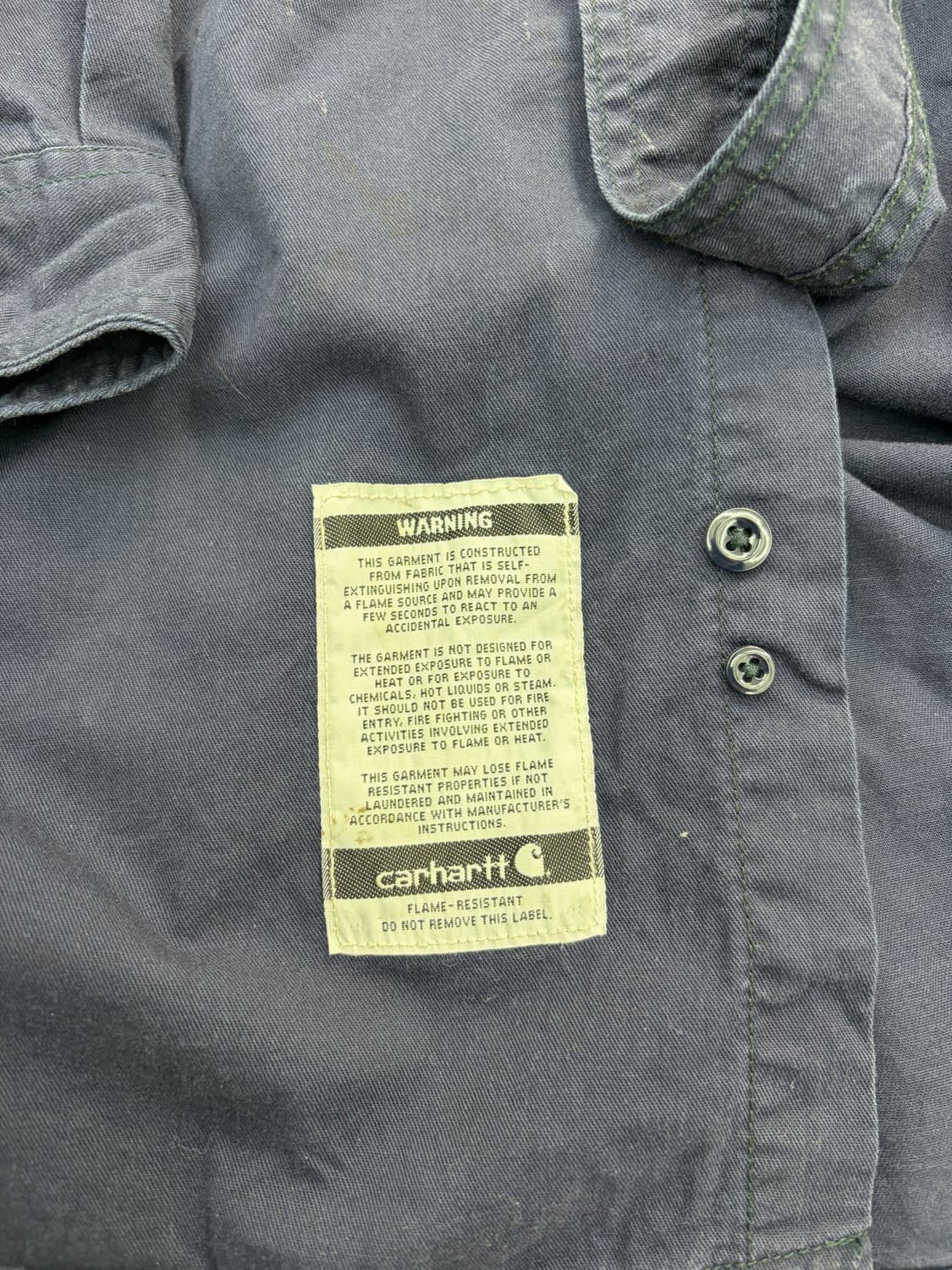 Carhartt FR 워크 셔츠 네이비 상품이미지4