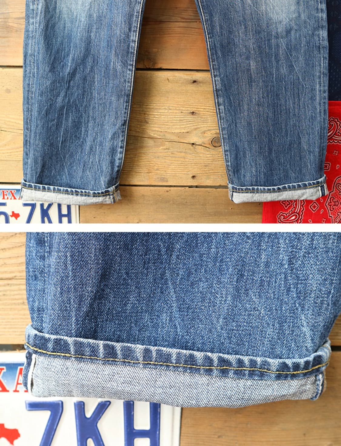일본판 90S LEVIS LVC 리바이스 702XX 빅 E 셀비지 데님
 상품이미지4