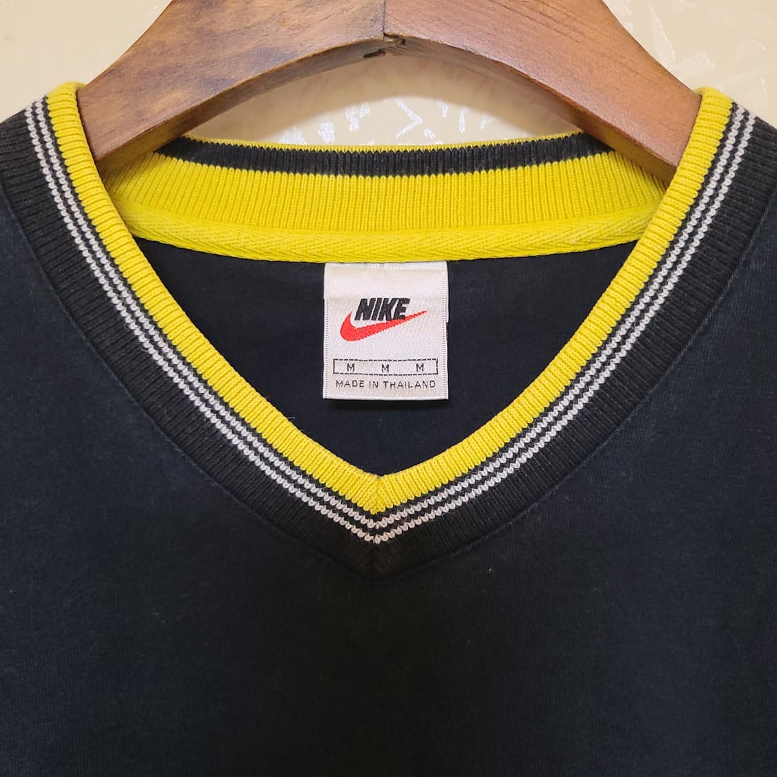 90s 나이키 올드 빈티지 브이넥 링거티 링거 반팔 티셔츠 (100) 상품이미지3