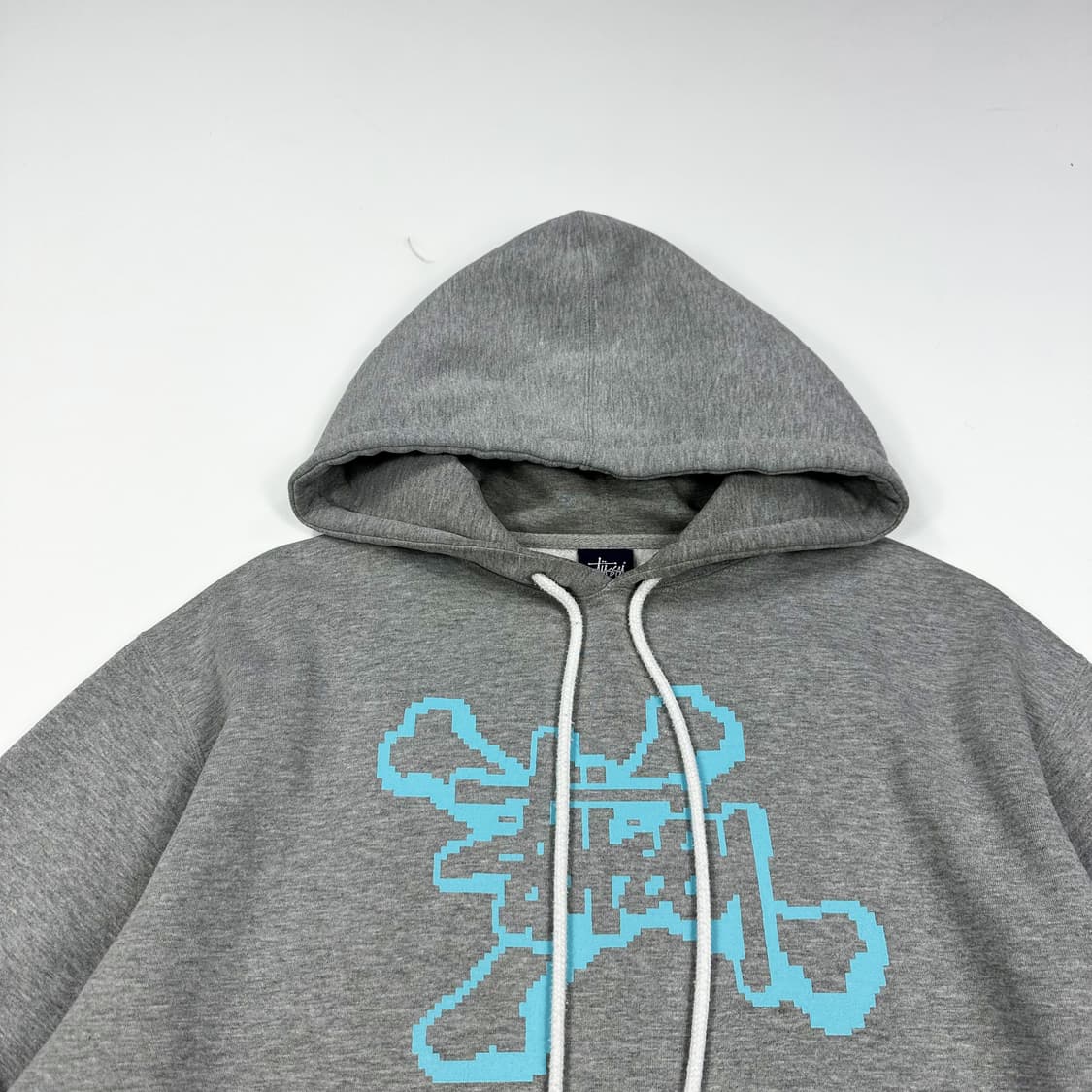 (오염존재) 스투시 USA 빈티지 프린팅 후드티 그레이 L 상품이미지2