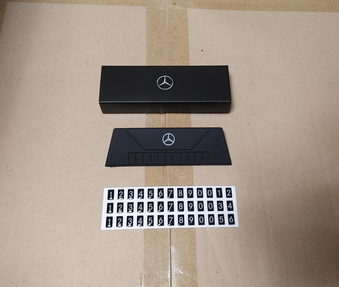 (새상품) BENZ 벤츠 주차 번호판 / 알림판 상품이미지1