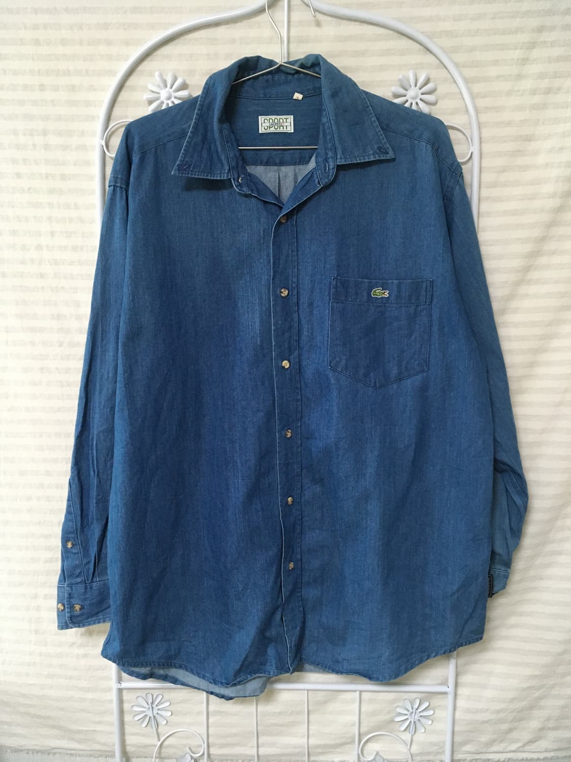 빈티지 라코스테 데님 셔츠 y2k 스트릿 갸루 펑키 일본빈티지632 상품이미지1