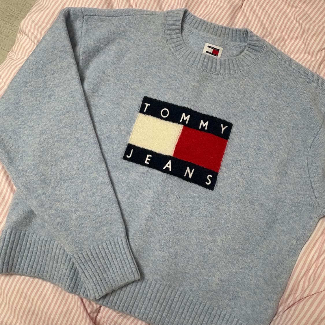정품 타미진스 플래그 립 스웨터 니트 상품이미지2