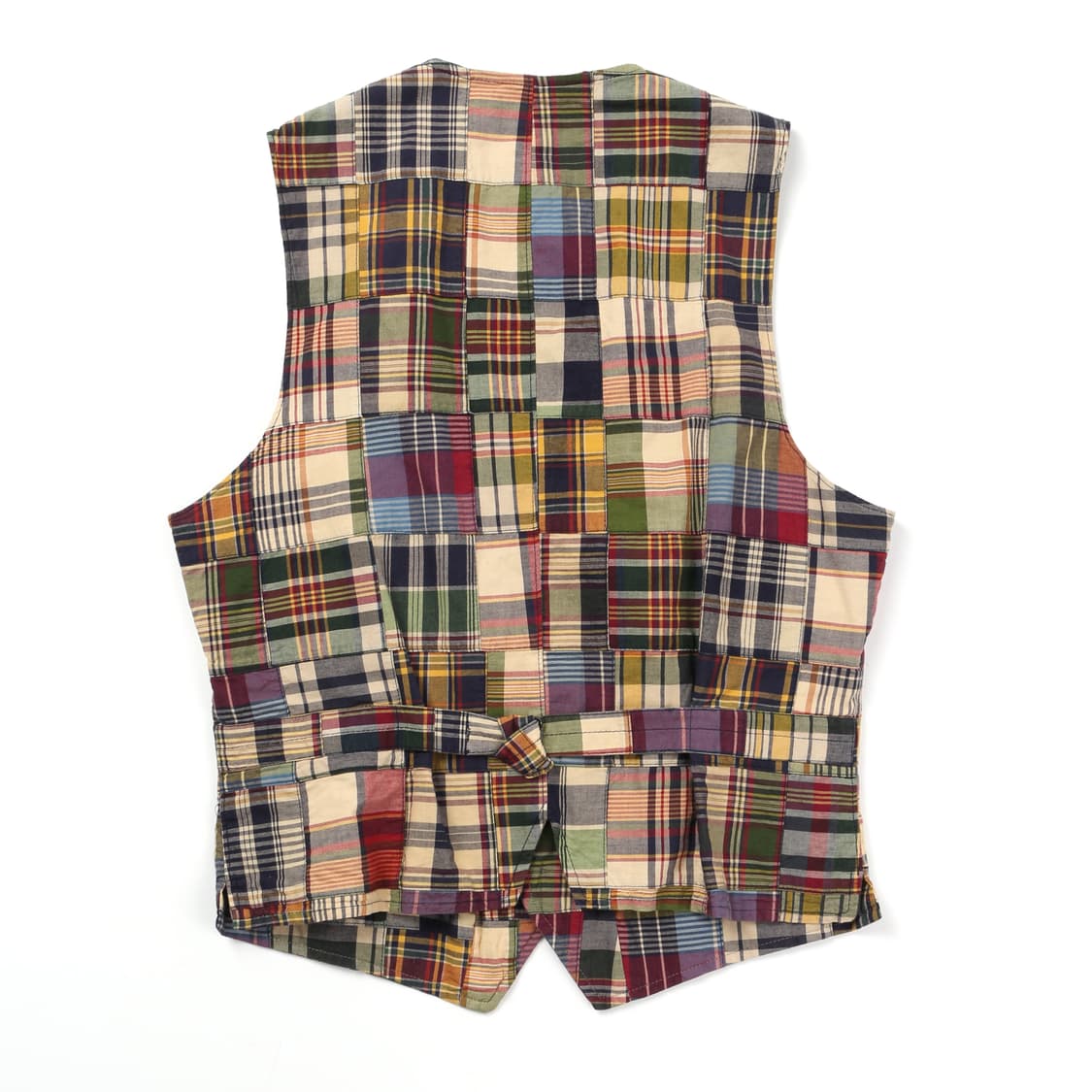 폴로 마드라스체크 패치워크 베스트   상품이미지2