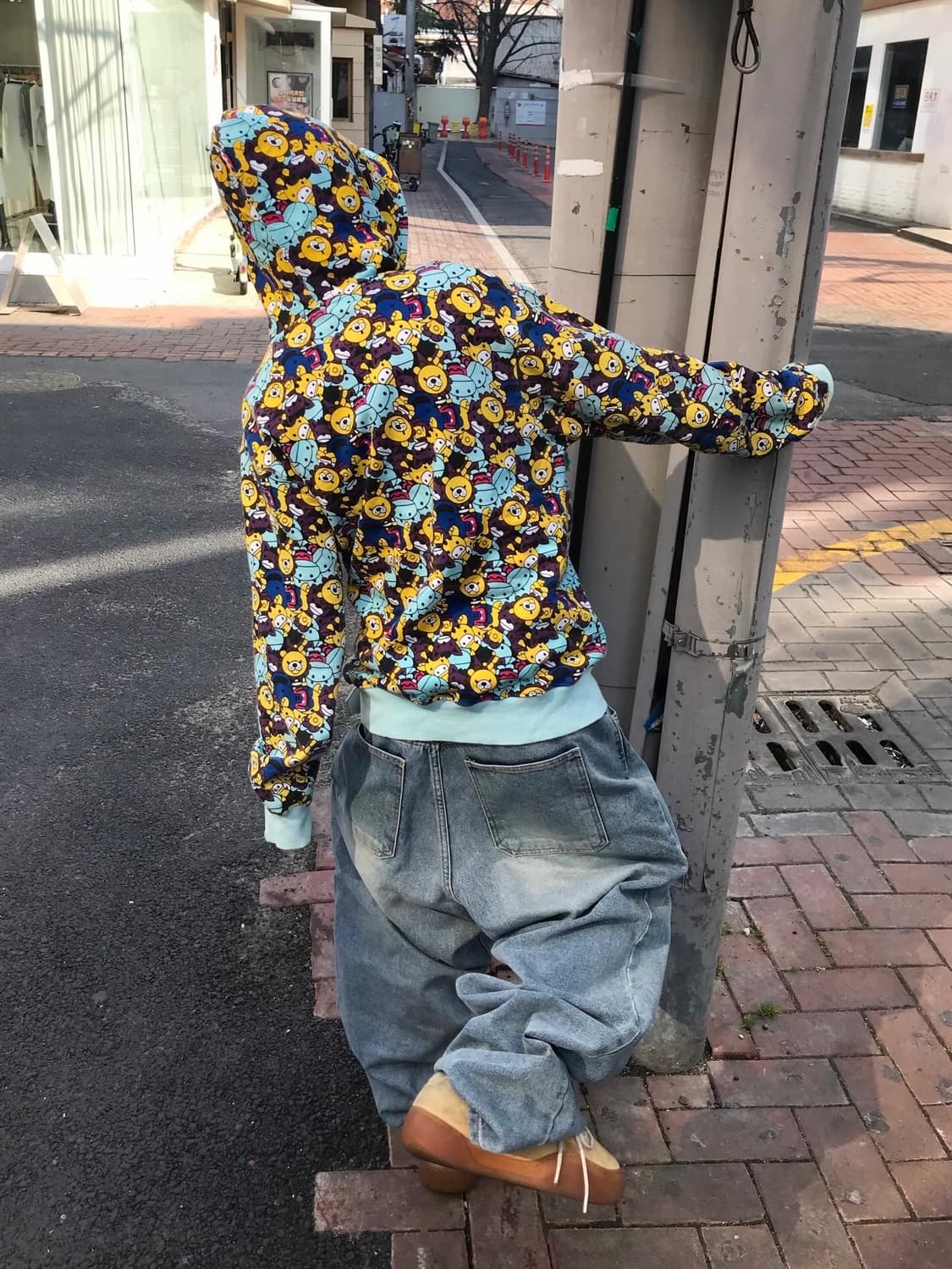 베이비마일로 풀패턴 민트 투웨이 후드집업 상품이미지2