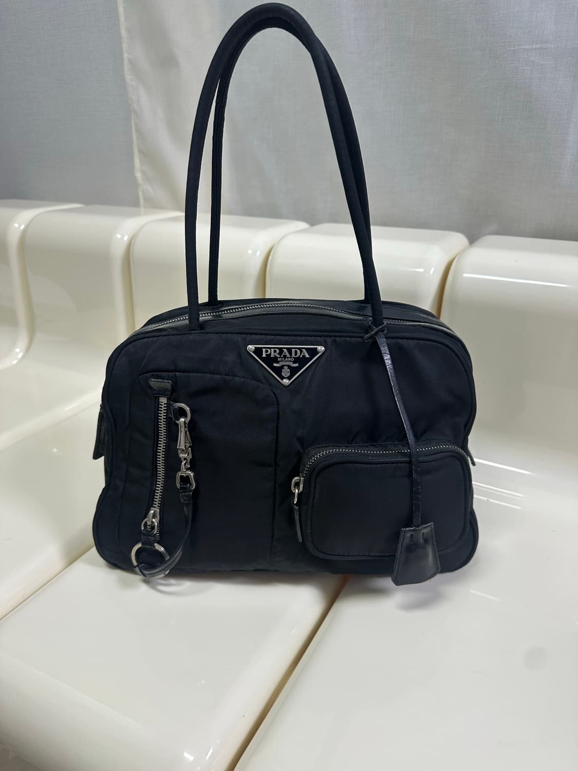 [A 정품] 프라다 포켓 키링 숄더백 상품이미지7