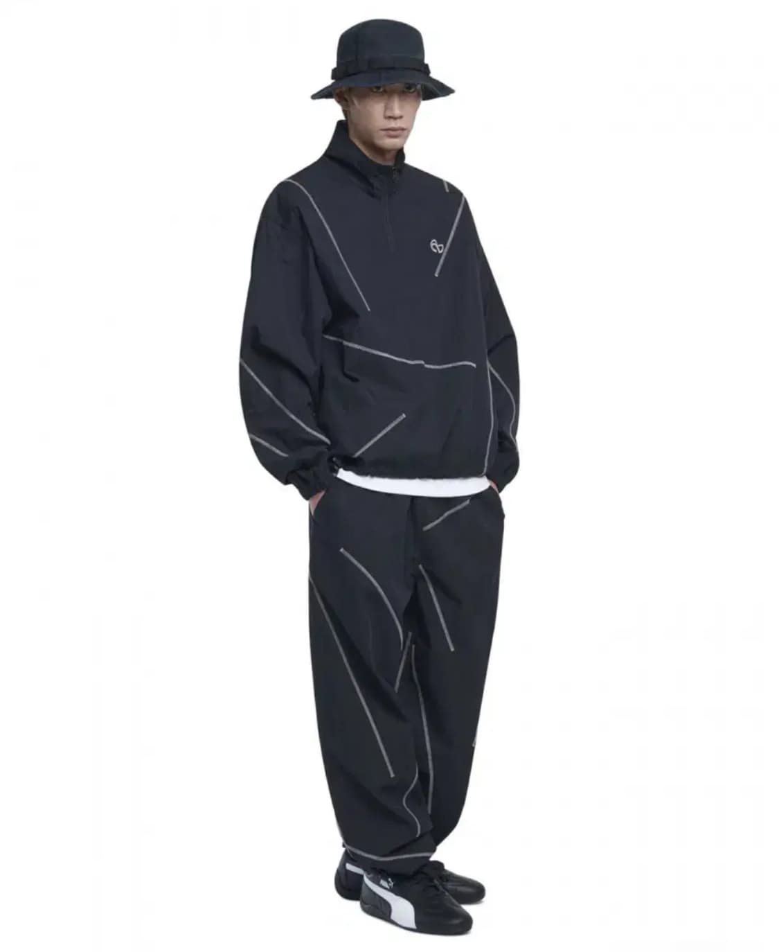 [노매뉴얼] S.L TRACK PANTS - BLACK 트랙팬츠 m사이즈 상품이미지2