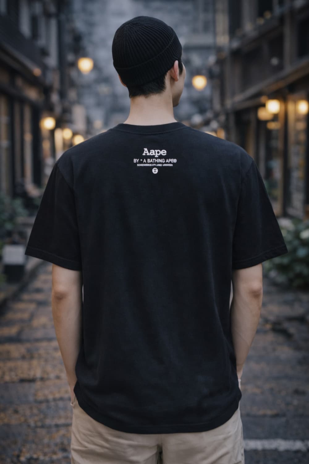 🧥 AAPE에이프 바이 어 베이프 카모헤드 그래픽 티셔츠 (Black) 상품이미지2