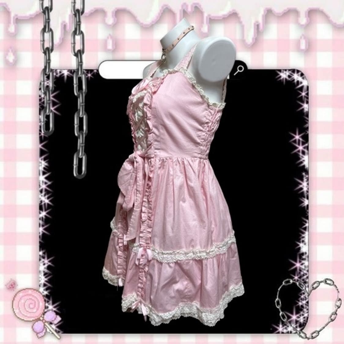 Angelic pretty momoco pink ribbon lolita 상품이미지4