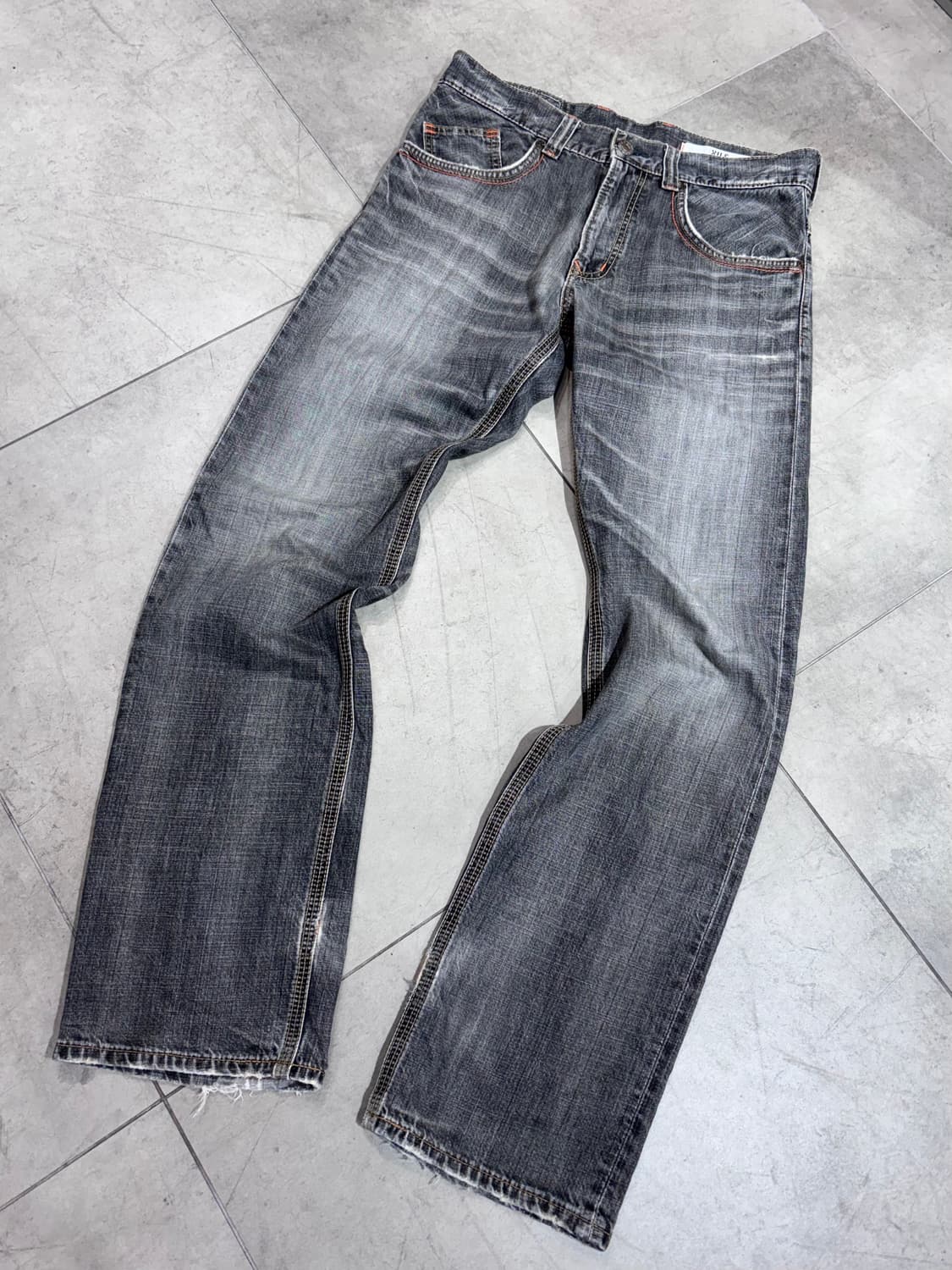 에드윈 XU-S 빈티지 워싱 지퍼 데님 팬츠 바지 상품이미지2