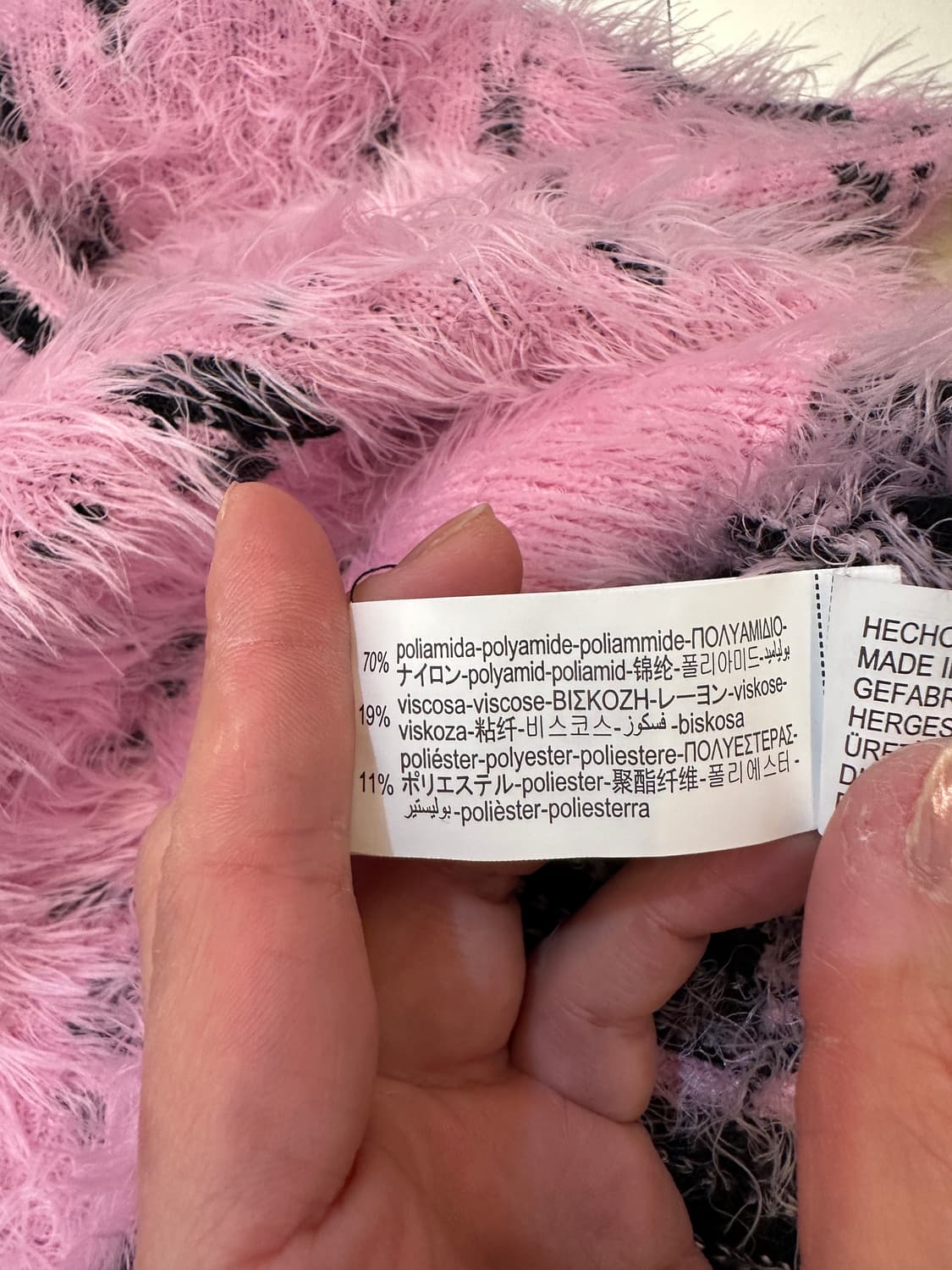 S) 자라 핑크 앙고라 스타일 니트 상품이미지7