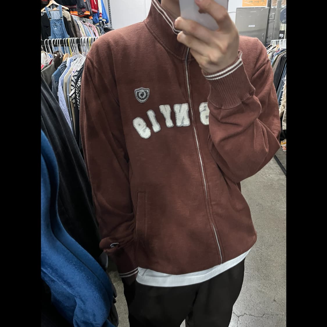 챔피온 재팬 스웻 트랙탑 져지 브라운  상품이미지4