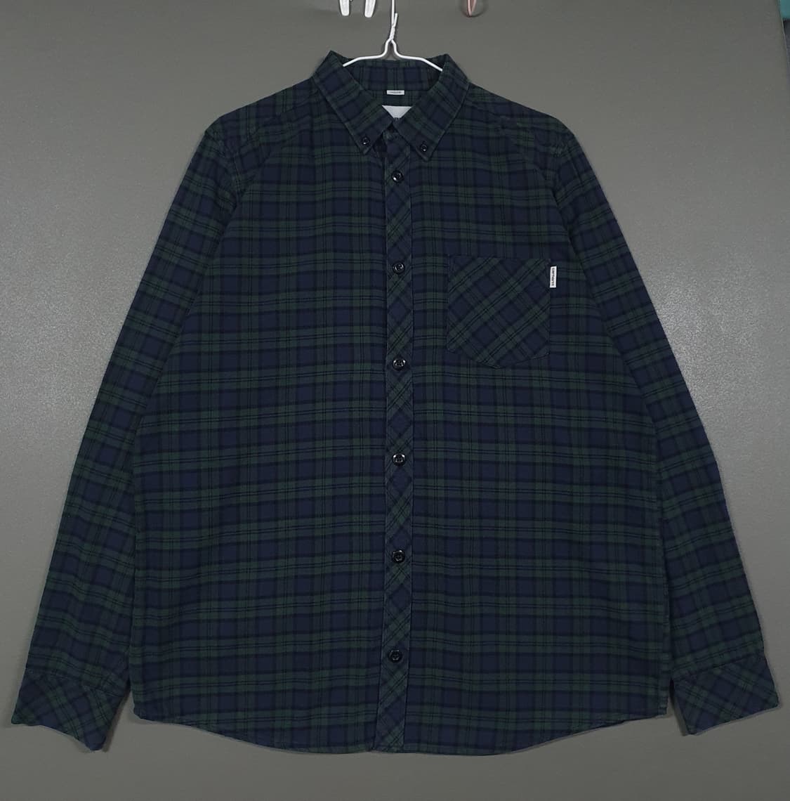 L (100) 칼하트 WIP L/S 숀 셔츠 블랙와치 타탄체크 남방 상품이미지1