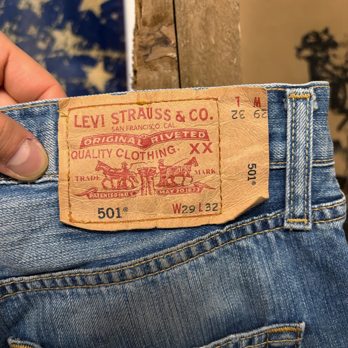 00s 리바이스 501 클래식 스트레이트 빈티지 워싱 데님팬츠 N388 상품이미지8