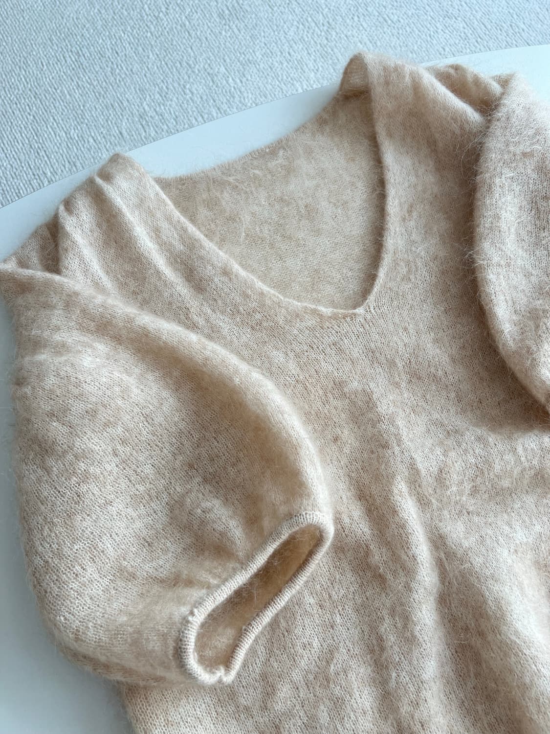 제평 - 고퀄 양모+모헤어 분위기 니트 상품이미지4