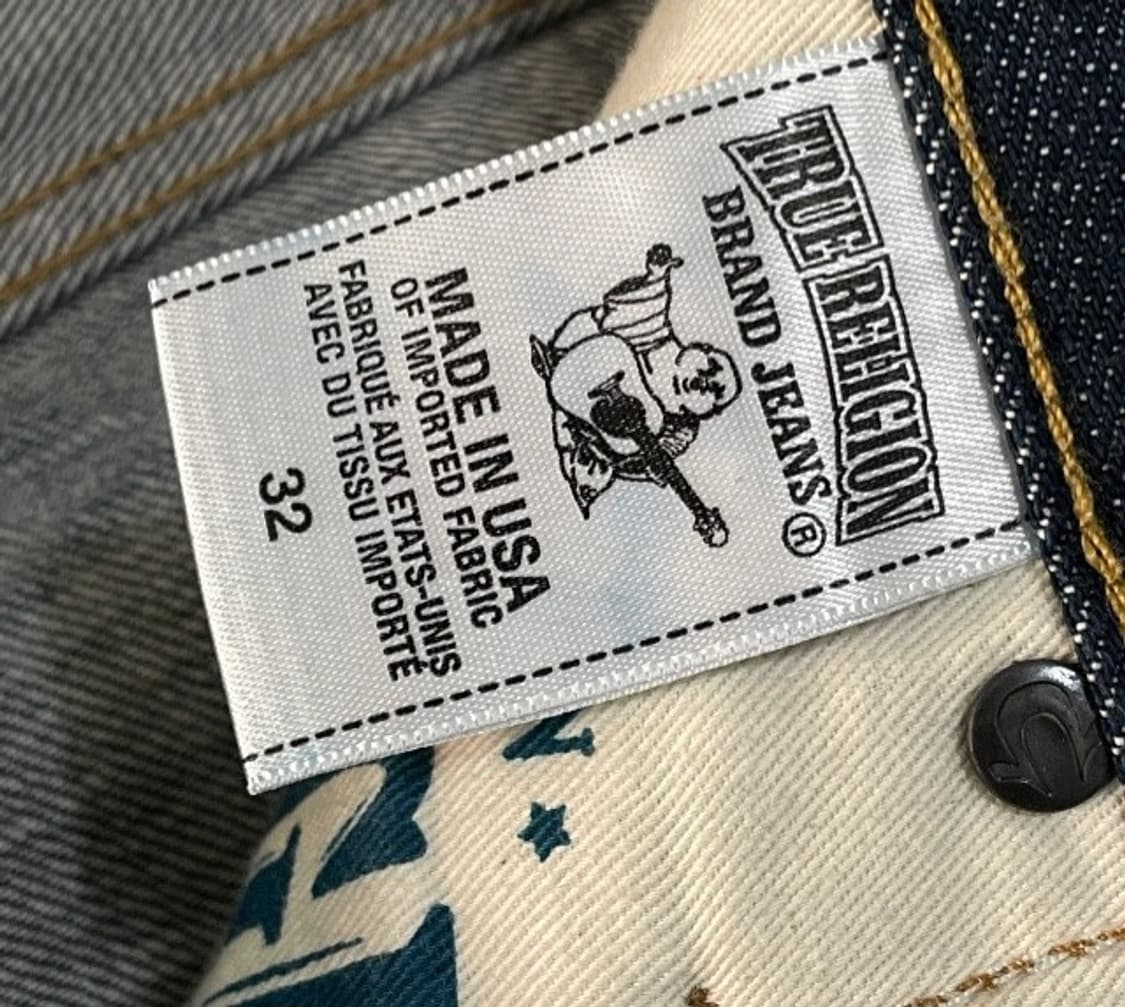 트루릴리전 청바지 데님청바지 데님팬츠 32인치 상품이미지8