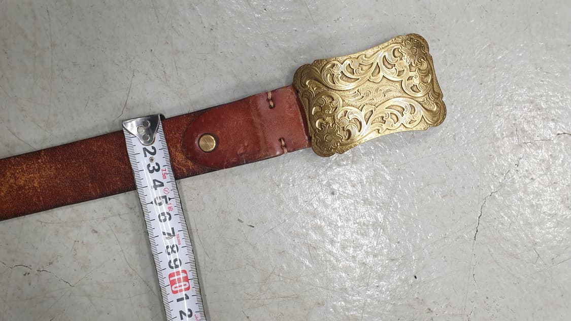 빈티지  금장버클가죽 벨트 상품이미지8