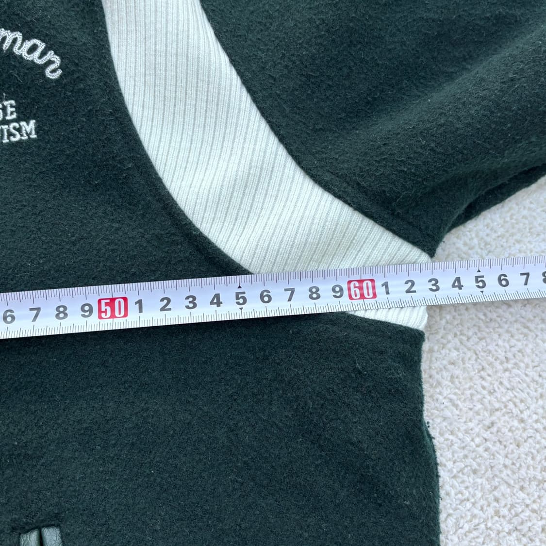 100 벤셔먼 블랙 바시티 자켓 0324E 상품이미지6