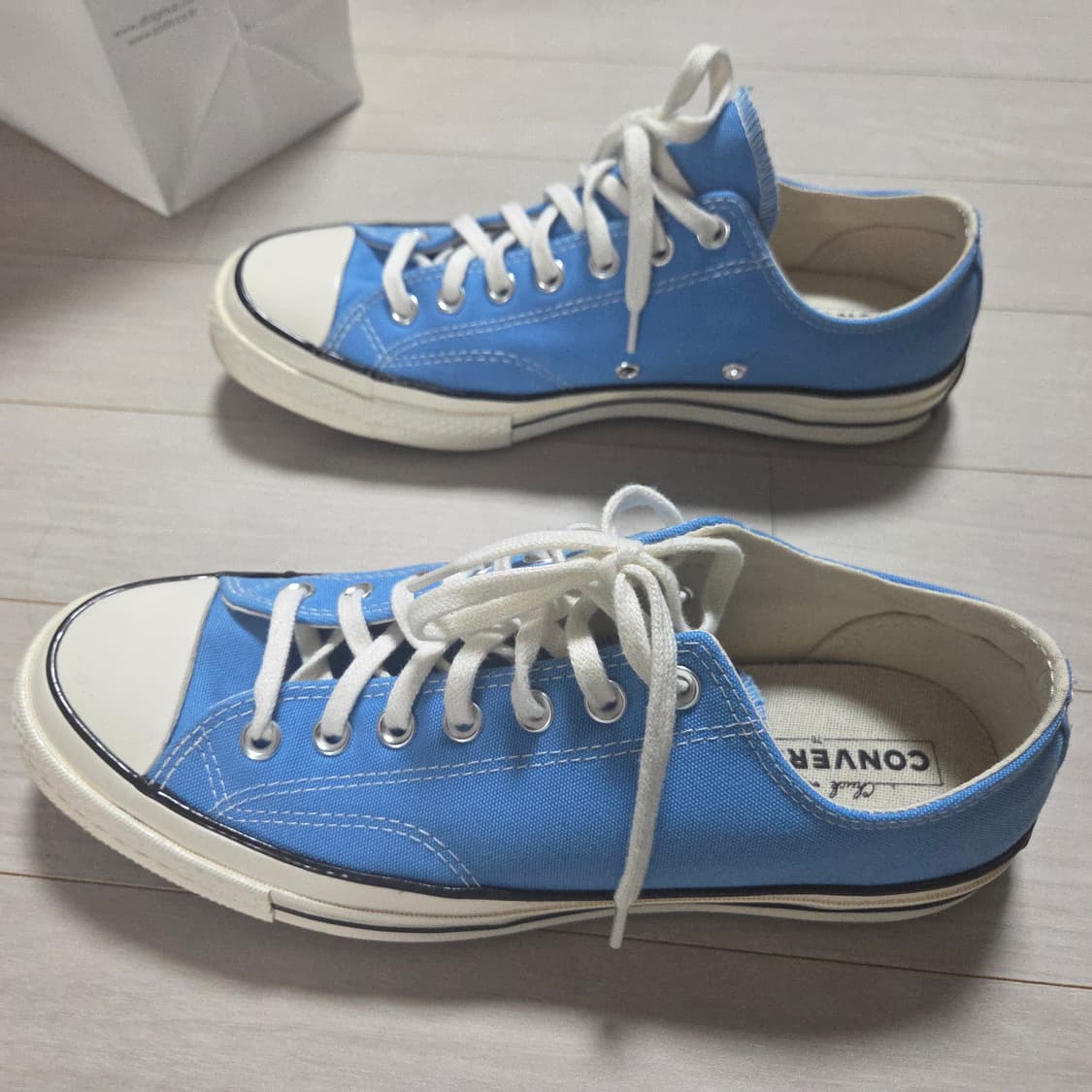 [남성 275] 컨버스 척 70 로우 빈티지 캔버스 블루 상품이미지2