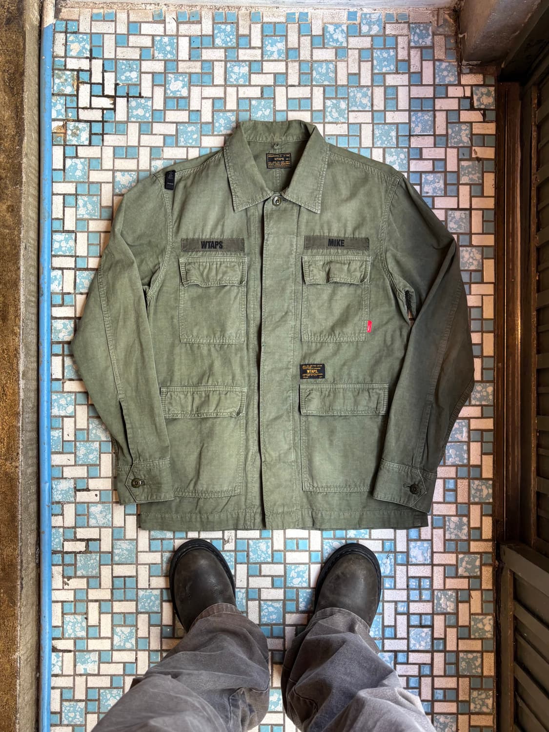WTAPS 15SS L/S Jungle Shirt – Olive 상품이미지1