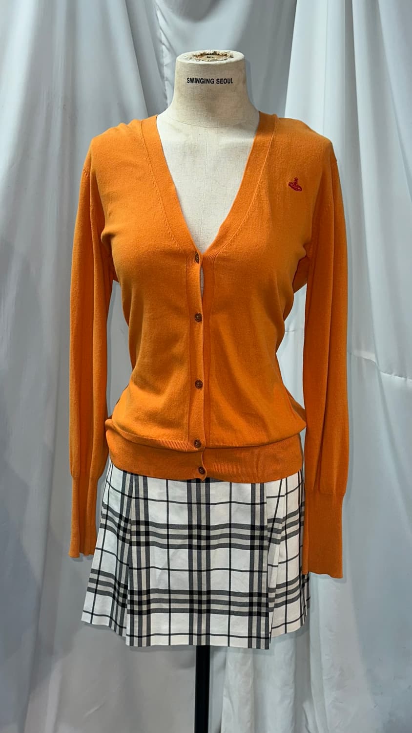 비비안웨스트우드 주황 가디건 상품이미지2