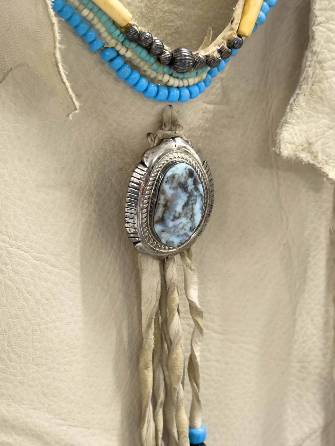 70s ‘Runner Horse’  웨스턴 벅스킨 프린지 셔츠 상품이미지3