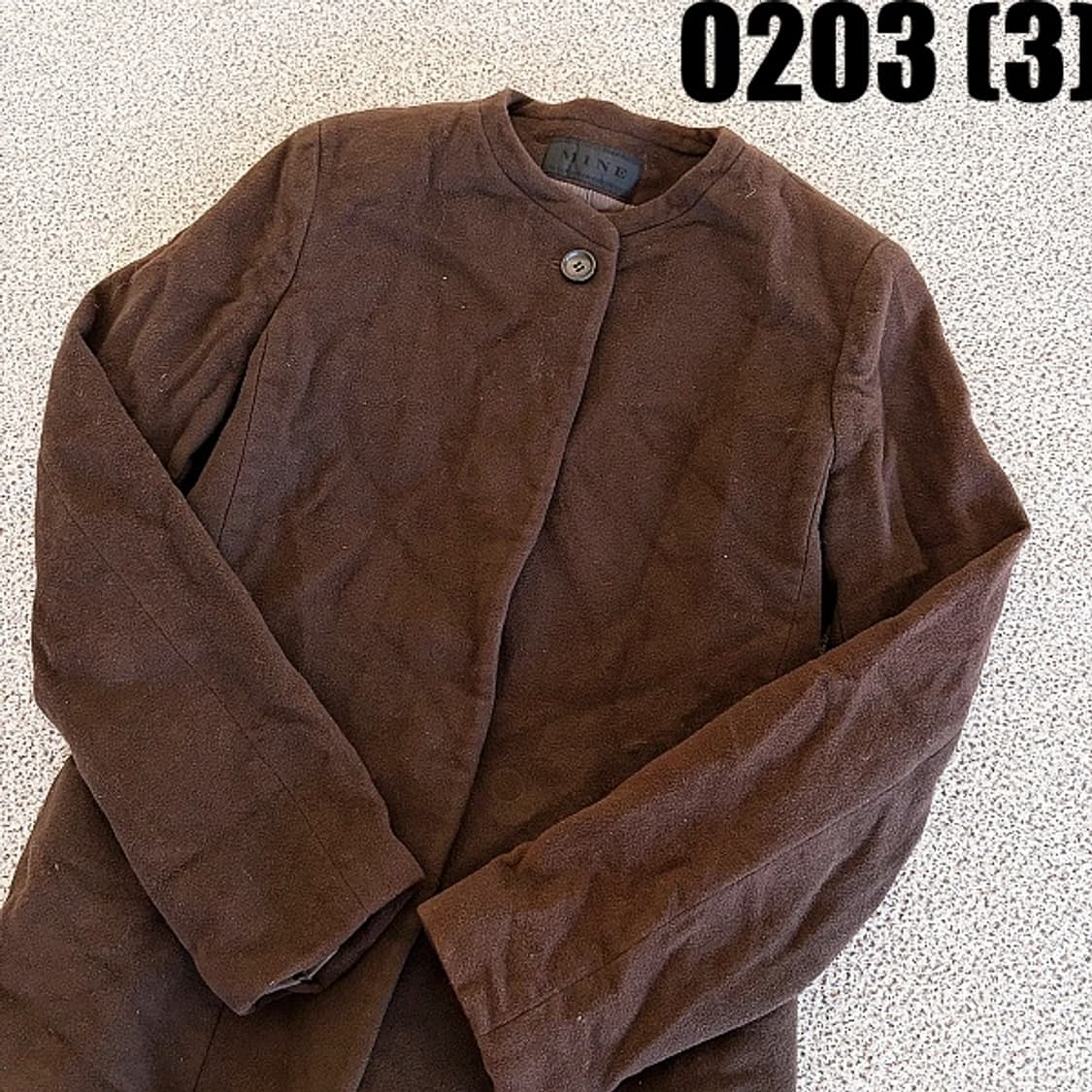 [실측확인] MINE 마인 여성 브라운 자켓 상품이미지2