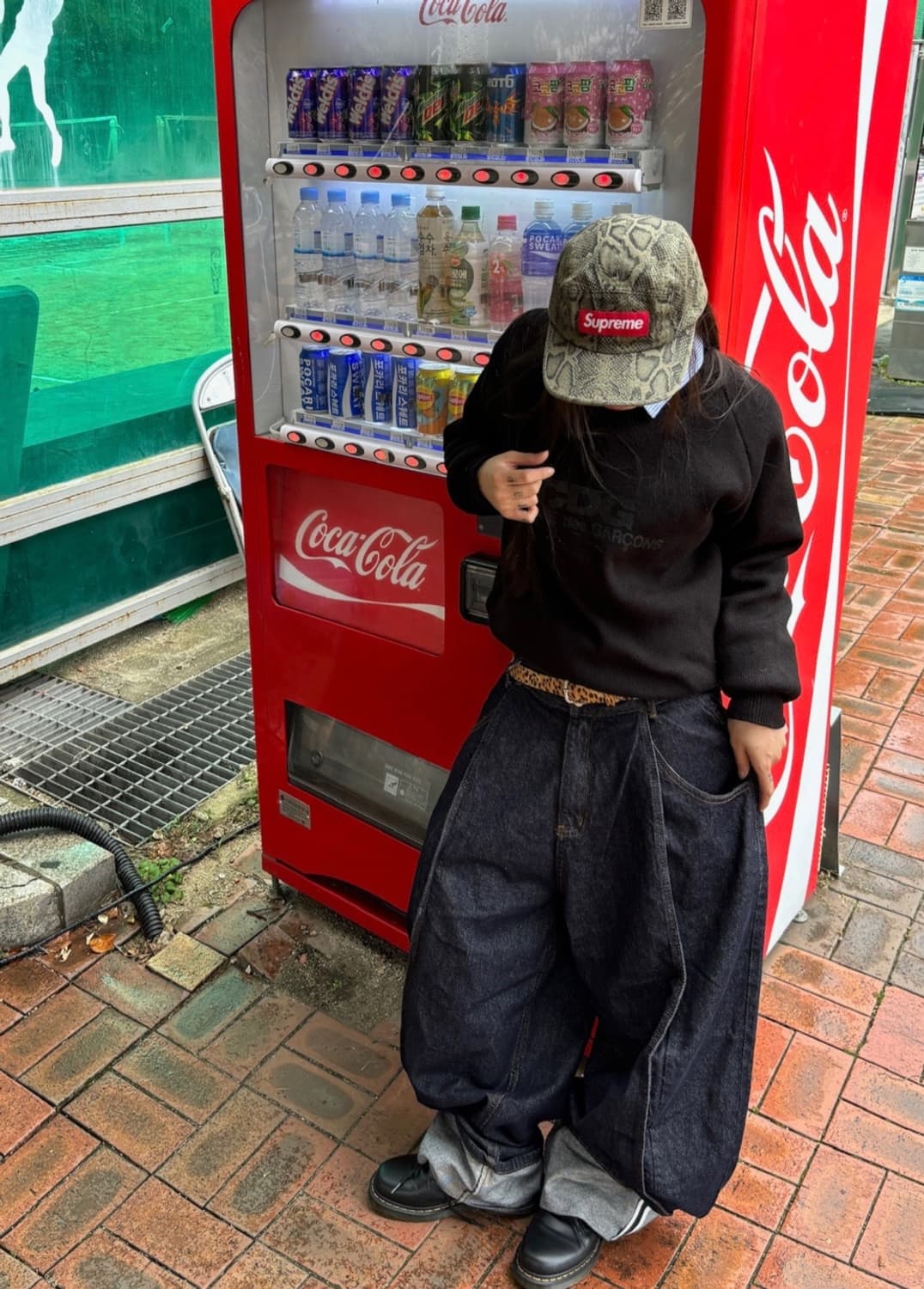 CDG 라운드넥 풀오버 니트 블랙 상품이미지3