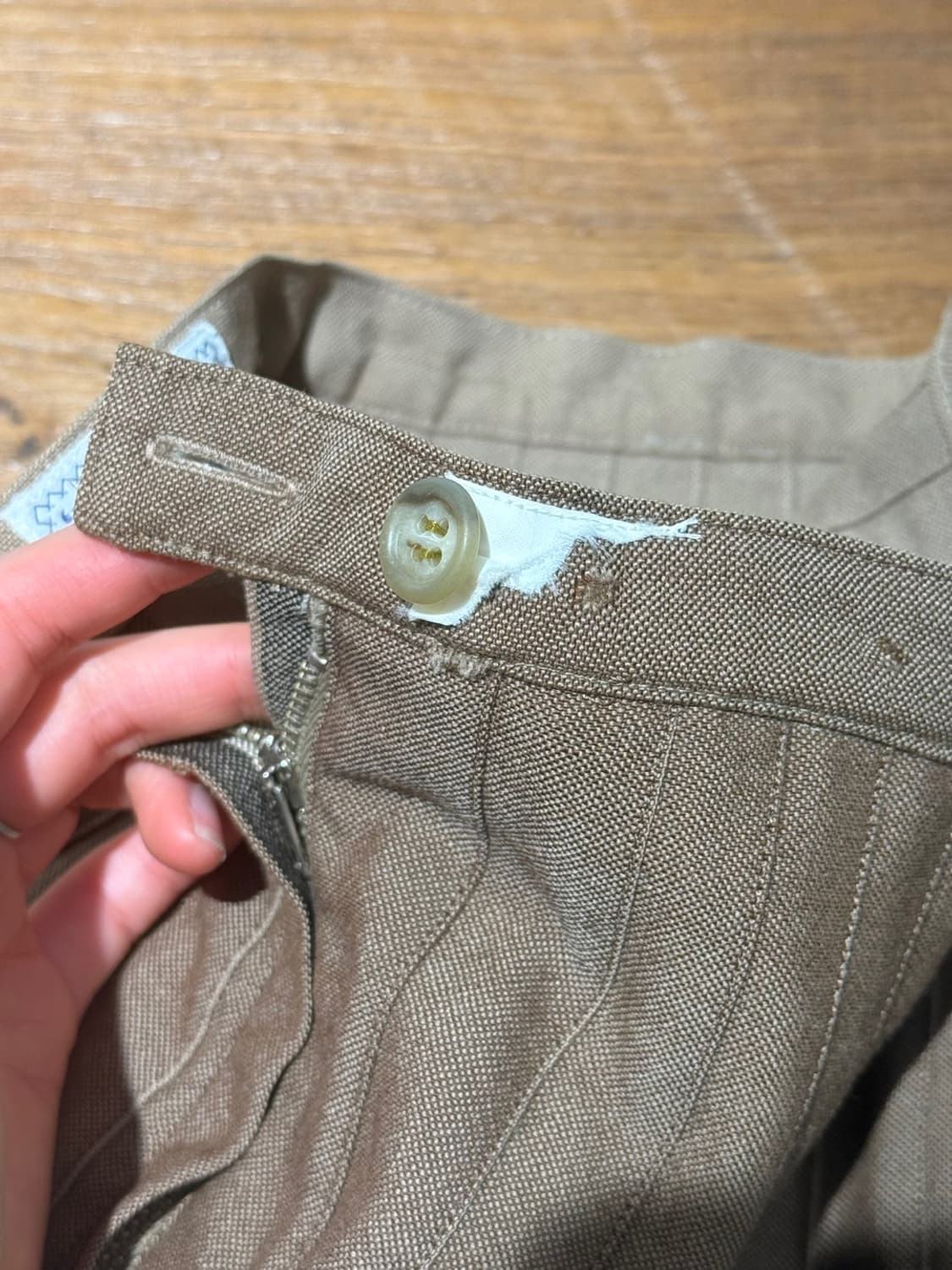 버버리 베이지 노바체크 울 플리츠 미디 스커트 상품이미지8