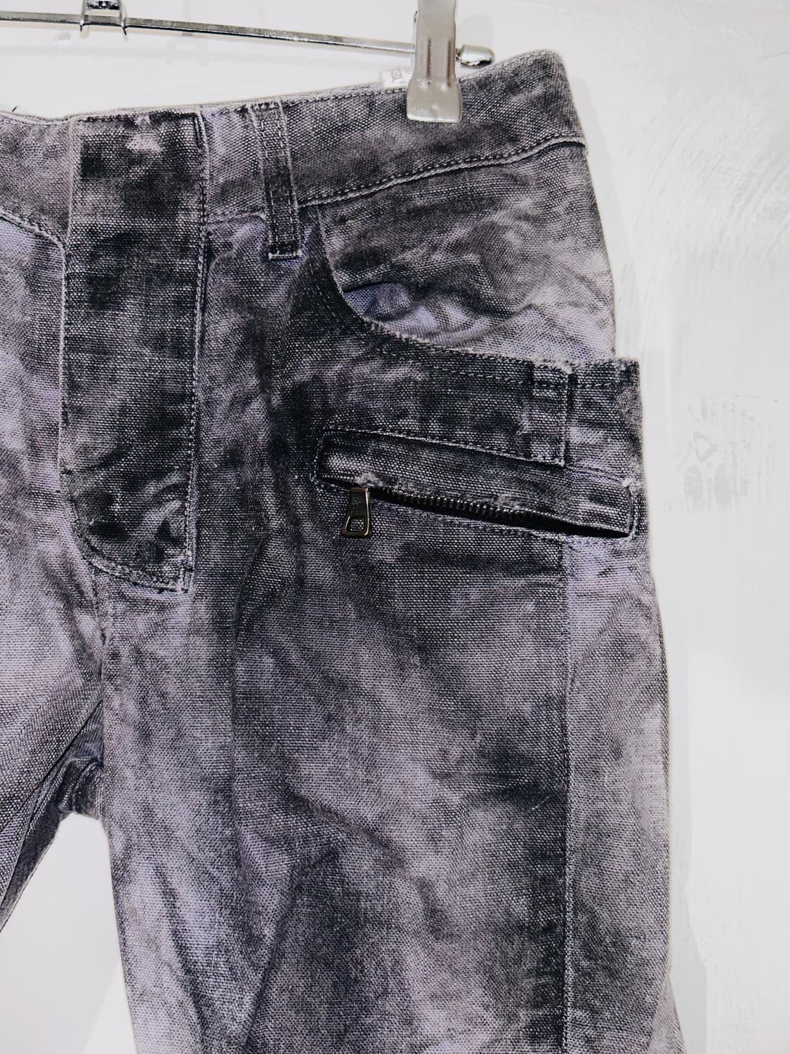 Balmain 발망 그레이 바이커 데님 팬츠 상품이미지2