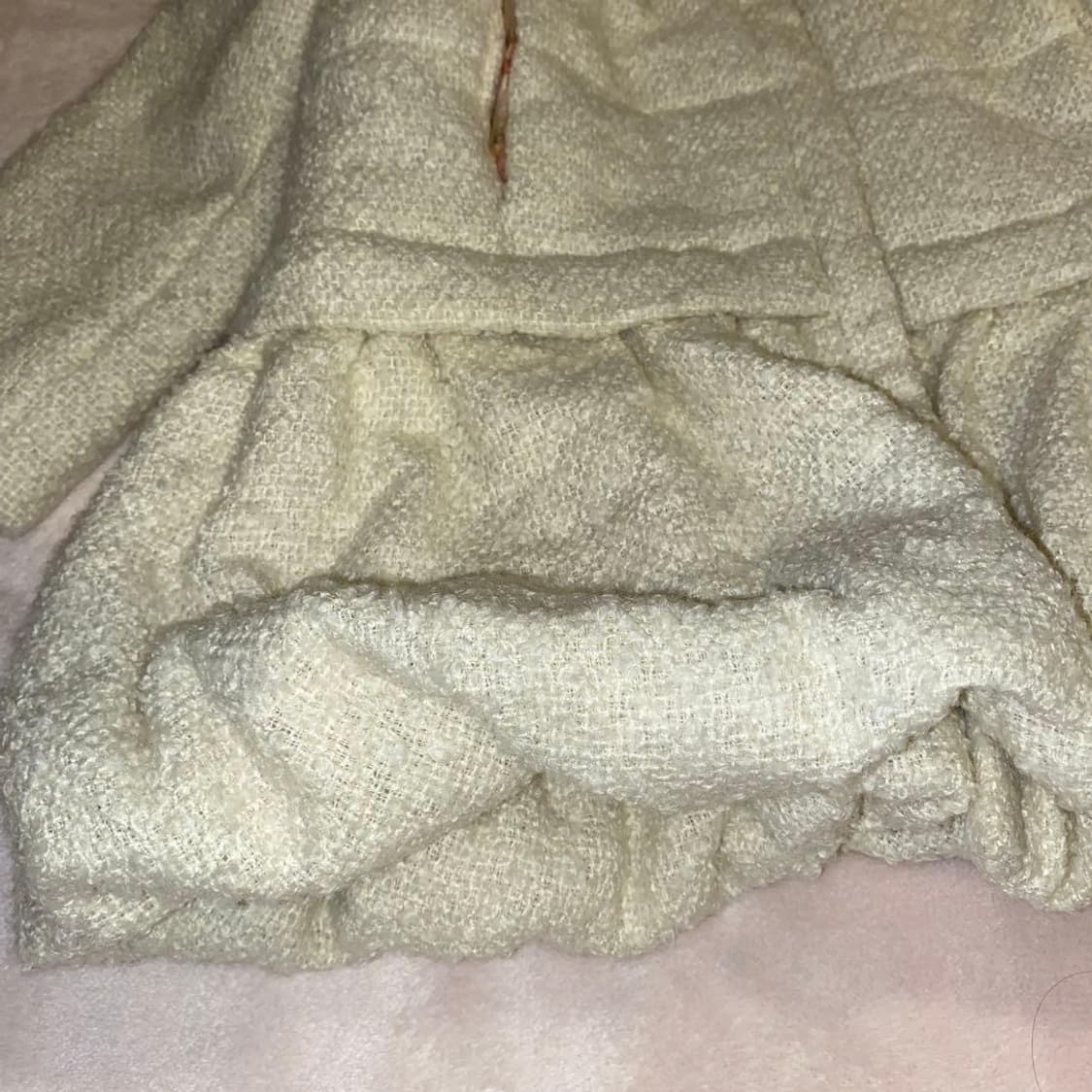 리즈리사 핀터깔 고전 대장 아이보리 3연 리본 패딩 달천깔 라떼갸루 상품이미지6