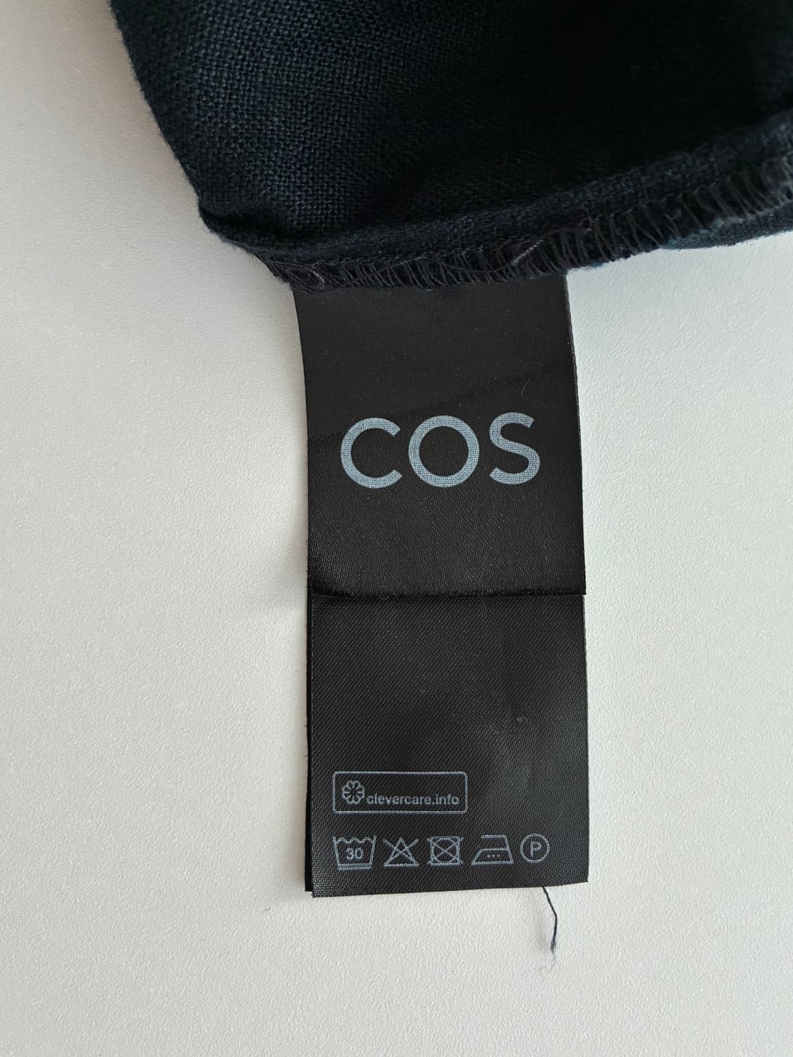 XS) 코스 COS 오버핏 린넨 셔츠 원피스 블랙 상품이미지6