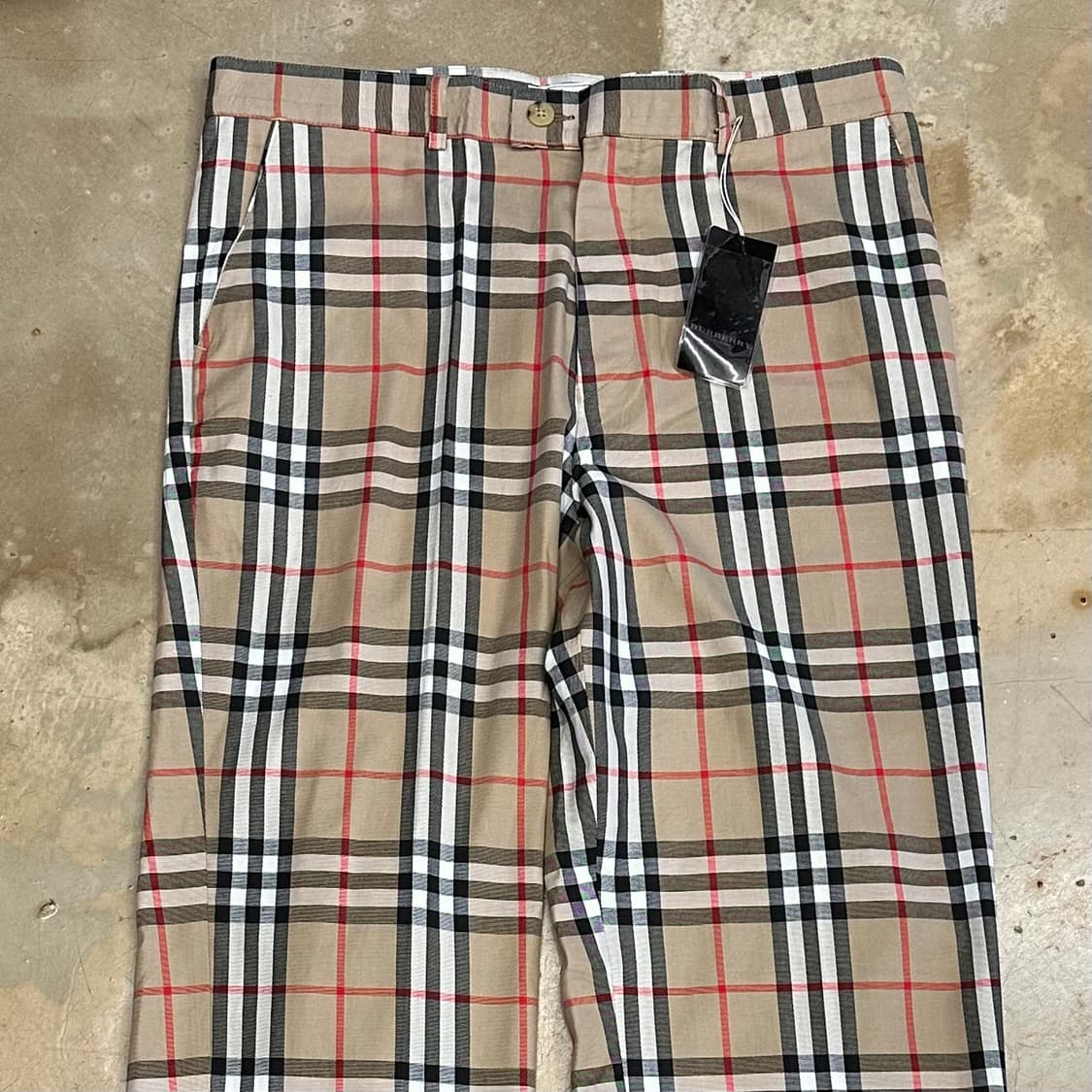 XL 새상품 버버리 노바체크 슬랙스 상품이미지1