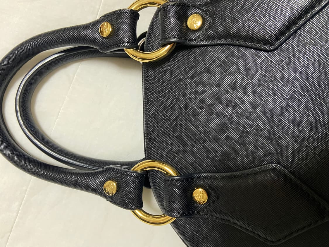 비비안웨스트우드 블랙 금장 토트백 상품이미지9