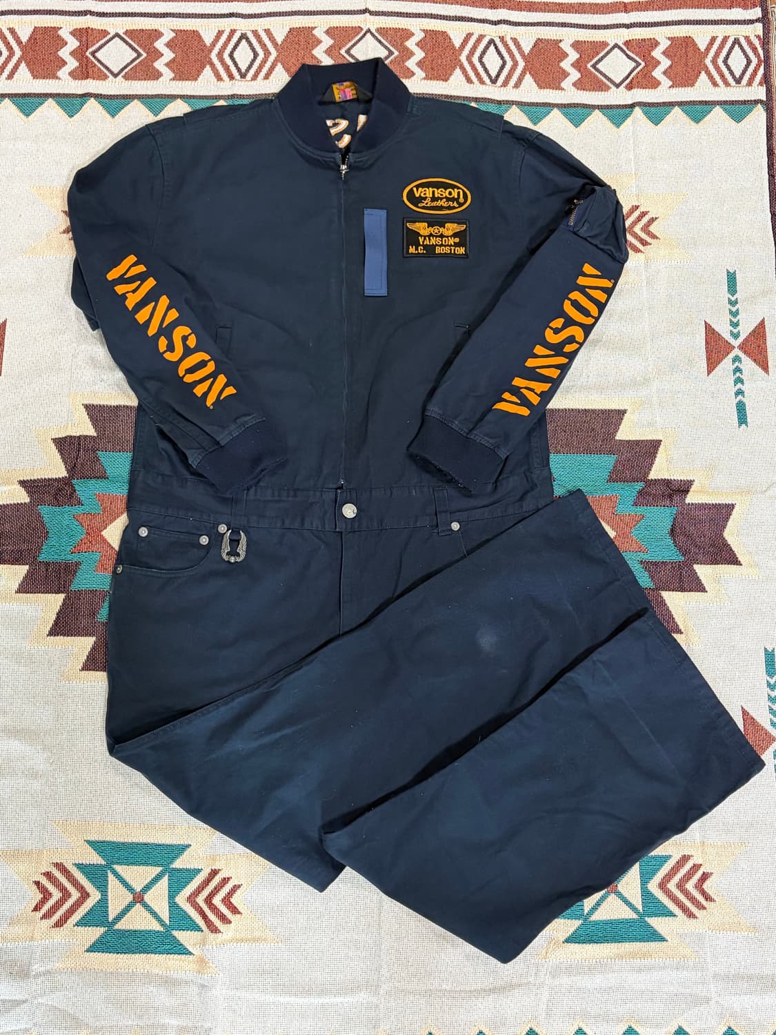 빅사이즈 밴슨 모터사이클 점프수트 커버올 상품이미지1