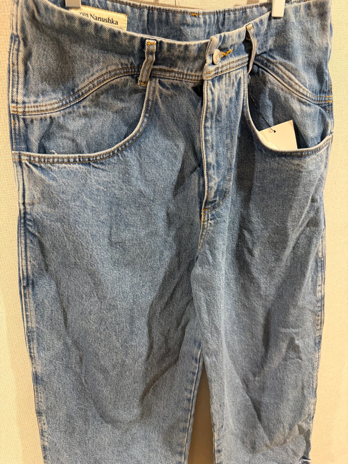 자라 x 나누시카 데님 크롭진  상품이미지4