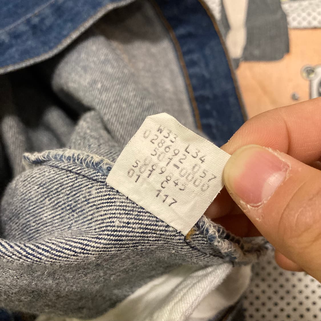 32) 80s USA 빈티지 리바이스 501 데님 팬츠 상품이미지7