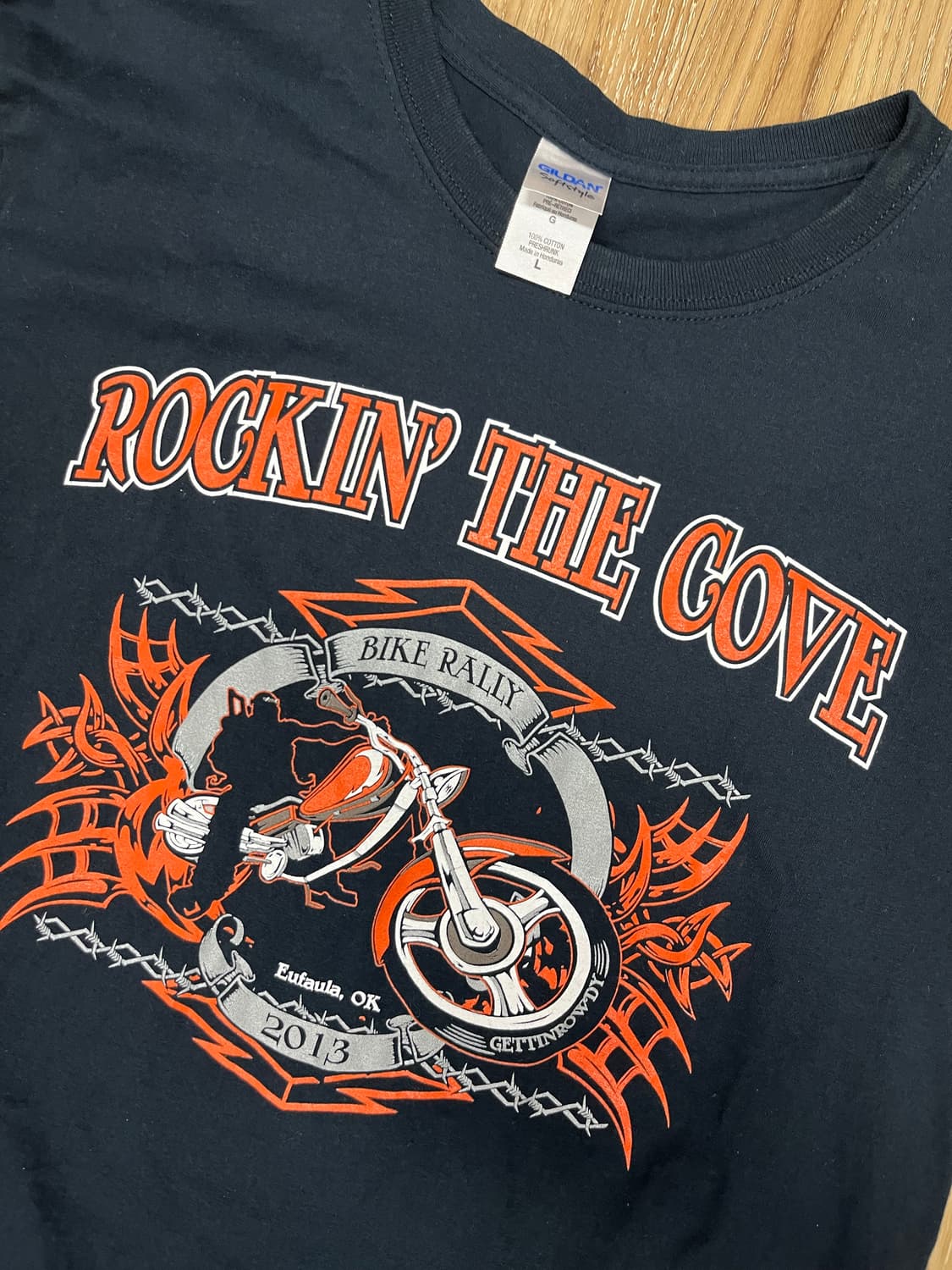 길단 바이크 빈티지 반팔 티셔츠 L 상품이미지2