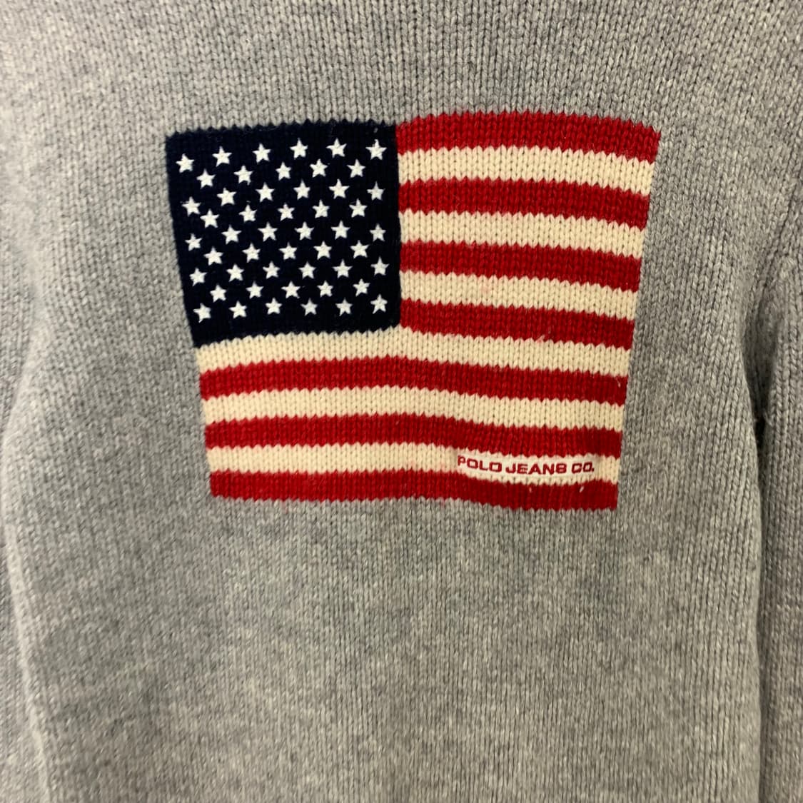 폴로 진스 성조기 그레이 니트 상품이미지3