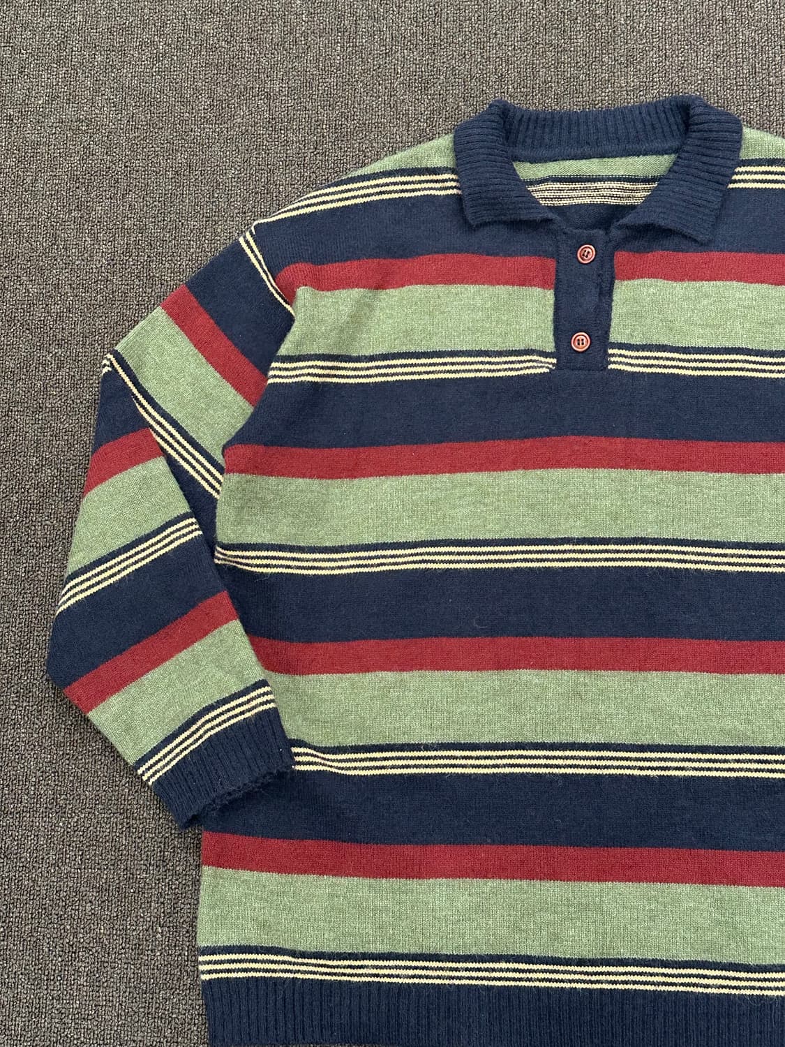 S)Japanese vintage 스트라이프 니트 스웨터 상품이미지3