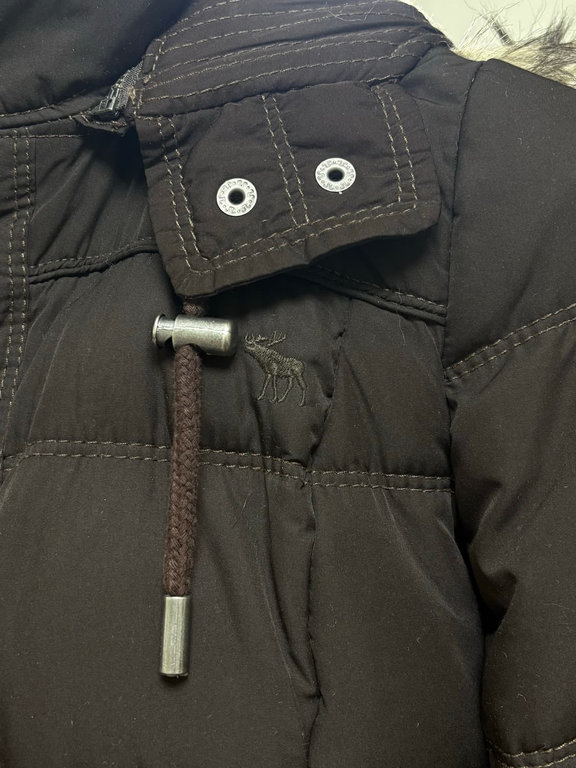 아베크롬비 패딩 브라운 XS 상품이미지2