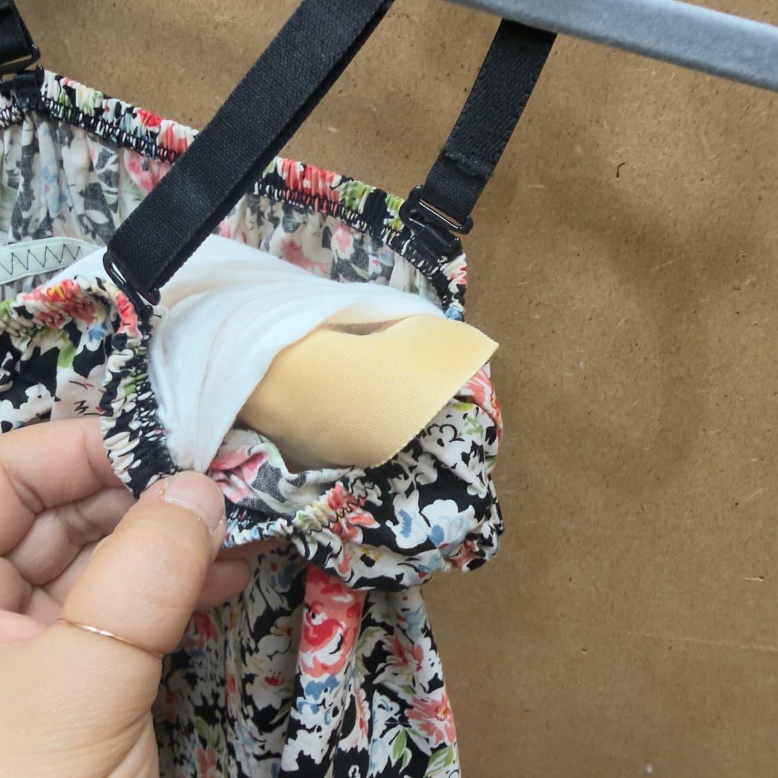 운나나쿨 빈티지 플라워 뷔스티에 브라탑  상품이미지5