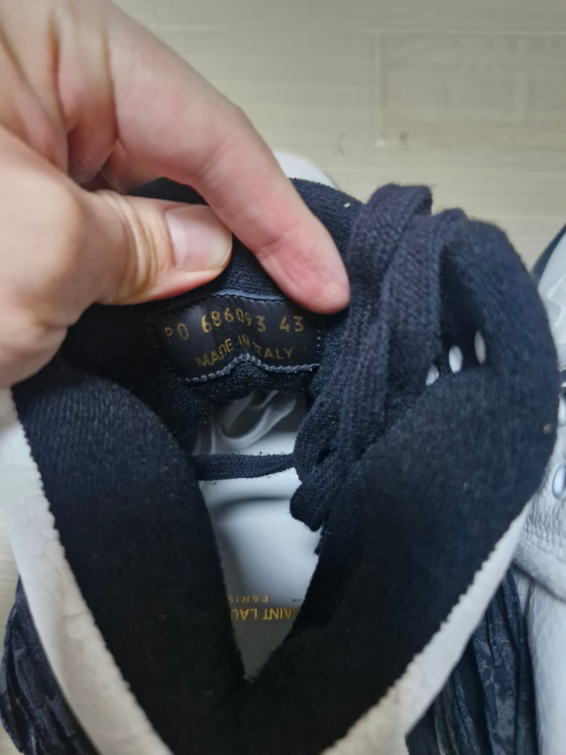 (43) 생로랑 큐어 하이 스니커즈 새상품 상품이미지5