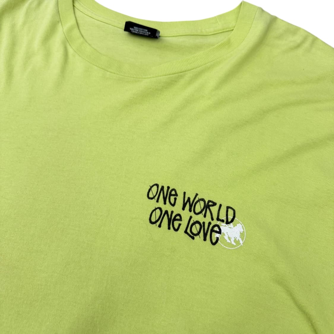 스투시 원 월드 롱슬리브 라임 상품이미지4